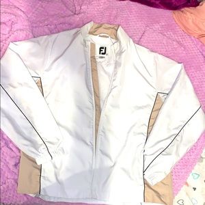 Fj women’s white windbreaker 30$